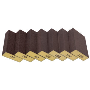 70x100x25mm Yellow Sanding block Sponge for metal rust removal