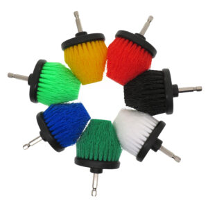 2.5-inch hexagonal motorized car detailing and cleaning brush
