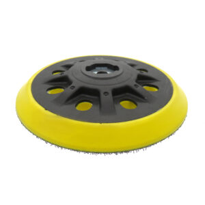 5-inch 6-hole PU self-adhesive electric yellow polished pad