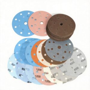 FV 6-inch 15-hole soft sandpaper with self-adhesive flocking