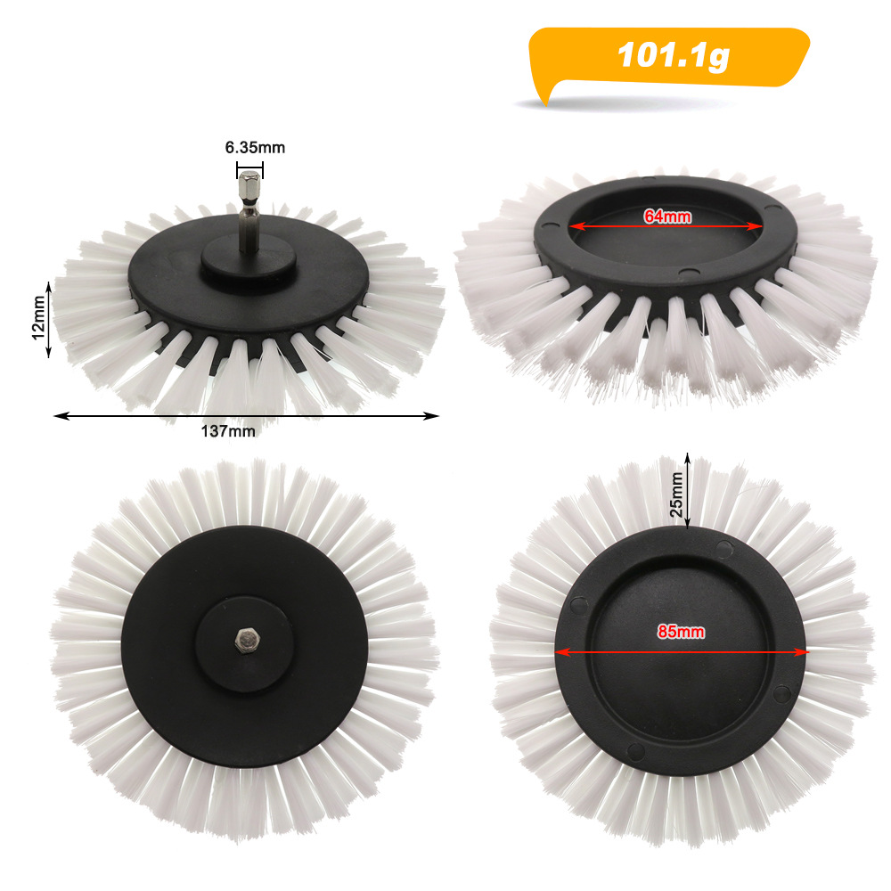 3.5-inch electric cleaning brush (car wash, kitchen, floors) - Image 2