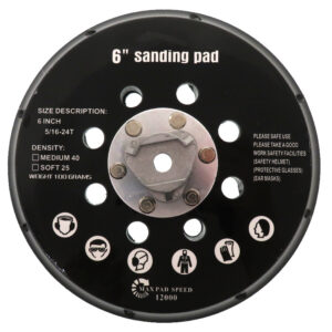 6 inch 17 hole black polishing and grinding disc